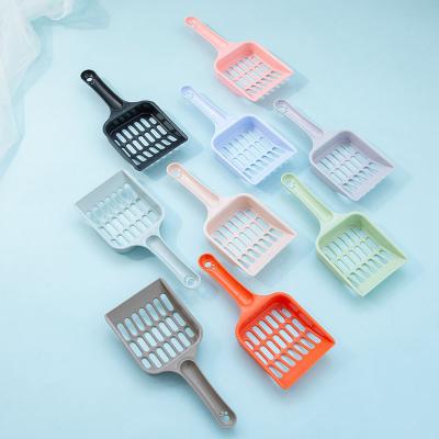 China Sustainable High Quality Plastic Toilet Poop Mini Portable Litter Scoops Cat Clean Garbage Shovel for sale