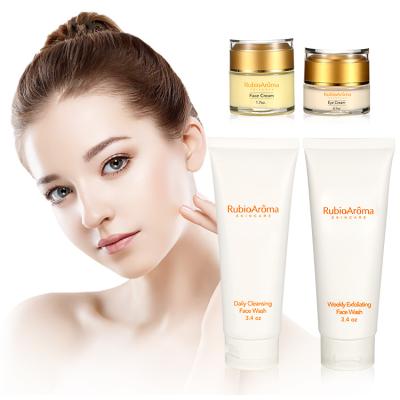 China Anti Aging Private Label Kit Refreshing Moisturizing Whitening Face Skin Care Facial Set Customize OEM Logo for sale