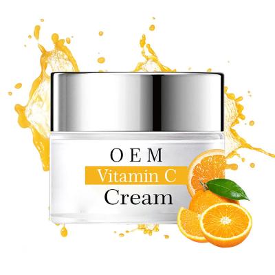 China Moisturizer OEM ODM Private Label Natural Lotion Brightening Hydrate Whitening Skin Care Vitamin C Face Cream for sale