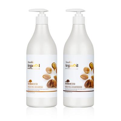 China Hair-Repair Best Natural Vegan Professional Wholesale Hydrating Hydrating Anoble Smoothing Morocco Argan Oil Shampoo Conditioner Set for sale