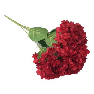 China Eco-friendly Highly Mock Hydrangea Wedding Hand Bouquet Restaurant Decorated With Artificial Silk Flowers for sale