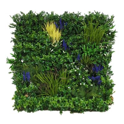 China Durable Wholesale Decoration Fire And UV Resistance Green Plant Artificial Outdoor Garden Wall for sale