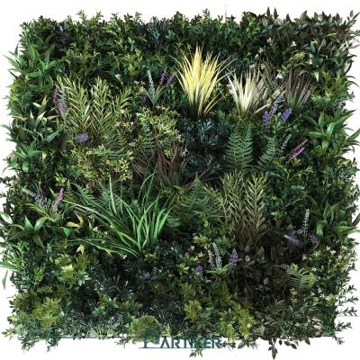 China Wholesale Durable Indoor Wall Decoration Artificial Garden Plant / UV Fireproof Artificial Green Grass Wall for sale