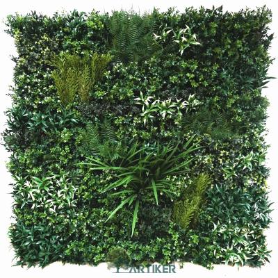 China Durable Garden Decoration Customized Outdoor UV Fire Retardant Artificial Foliage Plant Wall Decor for sale