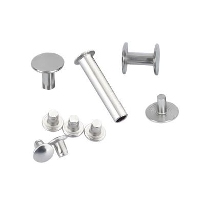 China Pan Zinc plated rivet Oem Flat  Steel Chicago Screw for sale