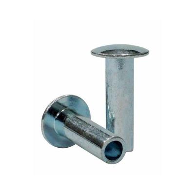 China Pan Nickel plated brass hollow rivets/tubular rivets for sale