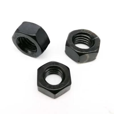 China Heavy Industry Customized Self Locking Stainless Steel A2-70 Black Zinc DIN934 stainless steel threaded Hex Nut for sale