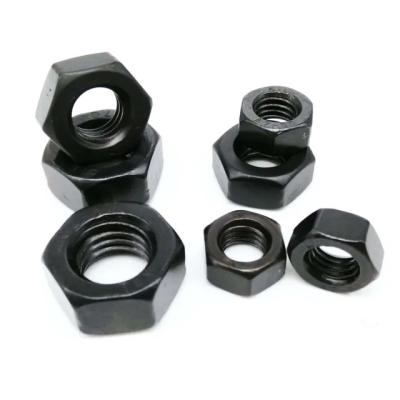 China Heavy Industry supply hexagon nut with zinc plating black DIN 934 hex nut for sale