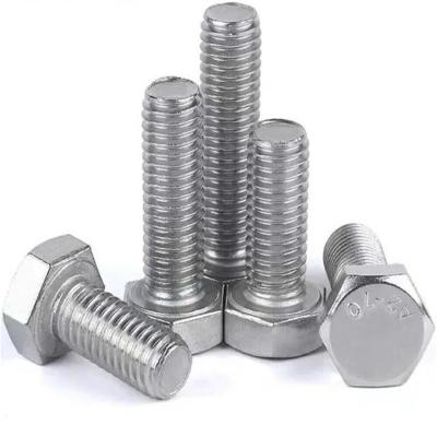 China Stainless steel Stainless steel & steel hex bolt metric SS 304, SS 316  DIN 931 hex head bolt for sale