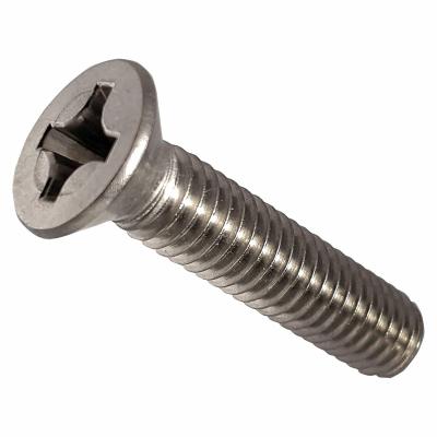 China Flat M2-M10 screw production machine Galvanized flat head cross machine screws with Manufacturing for sale