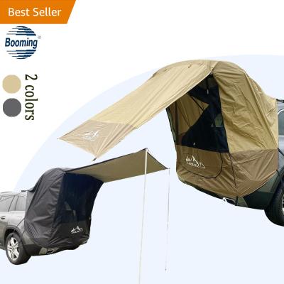 China Waterpoof Tent Car Trunk Sunshade Rainproof Rear Awning Motorhome Tour BBQ Single Popping Self-propelled Camping Hiking Tent for sale