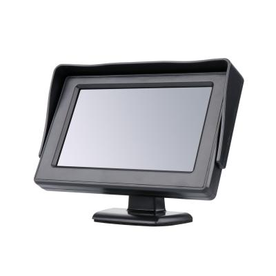 China Mini Size Car Monitor 4.3inch TFT Car Rear View Monitors LCD Screen Car Monitor With DC 12V 433 for sale