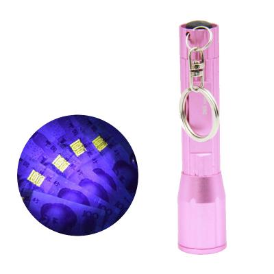 China Industrial Gift Mini UV Torch Led Blacklight Flashlight Urine Detector Scorpion Purple Ultraviolet Light Flashlight Car UV Repair for sale