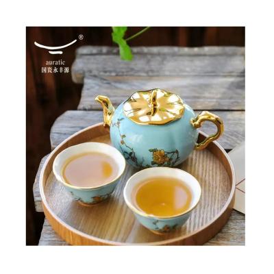 China Factory direct viable modern fine Chinese style ceramic floral with teapots tea cups for sale