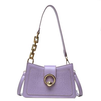 China Hot Selling Women Handbag Travel Handbag Shoulder Bag Fashion Simple Luxury Crocodile Grain Leather Bag for sale