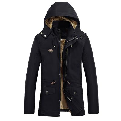 China High quality, stylish and fashionable winter men's reversible coat with velvet hood for sale