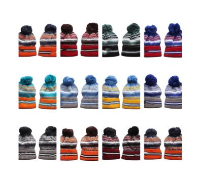 China High quality European and American style winter beanies a large selection of team style a large selection of colors for sale