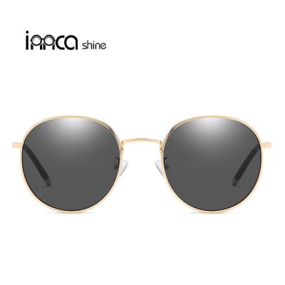 China Newest Retro Metal Frame Fashion Sunglasses Round Sun Glasses Men Women Anti-UV Custom Fashion Sunglasses for sale