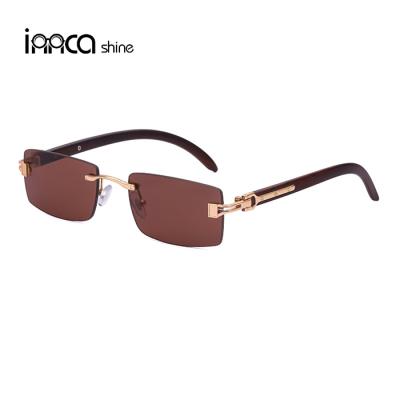 China Eyewear Trade Frameless Sunglasses NEW Retro Frame Men And Women Luxury Rimless Sunglasses for sale