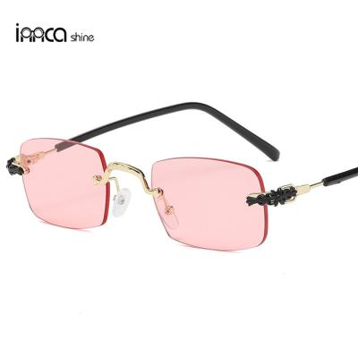 China Retro Eyewear Trade European Rimless Sunglasses New and American Fashion Fashionable Women Man Sunglasses for sale