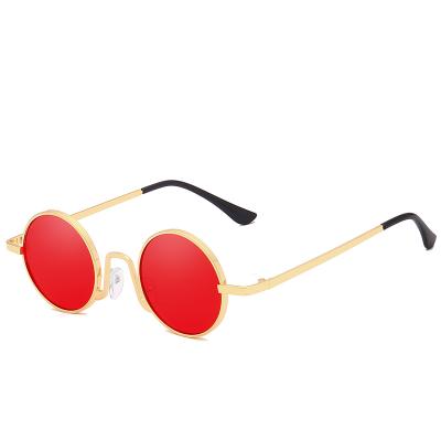 China New retro small round frame sunglasses for men and women round sun glasses shade custom sunglasses 2021 for sale