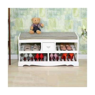 China Sale Expandable Home Entryway Factory Storage Cabinet Wooden Shoe Rack Utility Bench With Drawer for sale