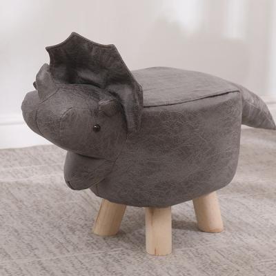 China Handmade Modern Custom Wooden Stool Home Living Room Kids Animal Wooden Foot Stool for sale