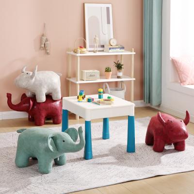 China Kids Sneak Custom Home Bedroom Animal Kids Living Room Stool Animal Stool for sale