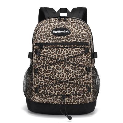 China Waterproof leopard sexy girls backpack travel bag leopard print weekender bag girls school bag pretty sexy beauty Christmas gift for sale