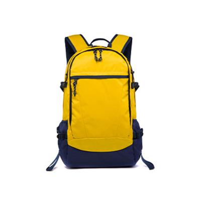 China Waterproof Children Educate Book Pack Yellow School Backpack Bag College Travel Leisure Outdoor Backpack for sale