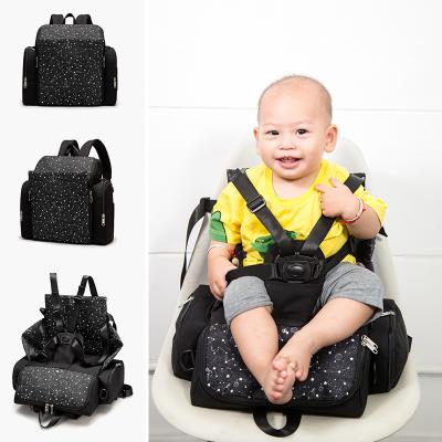 China Water Resistant Diaper Bags New Large Capacity Mother-child Packed Dining Chair Mother's Mum Packed Universal Bag for sale