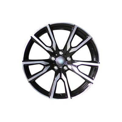 China New Type Aluminum Machine Bargain Price Black Face 2 Pieces Forged Cars Polishing Wheel for sale