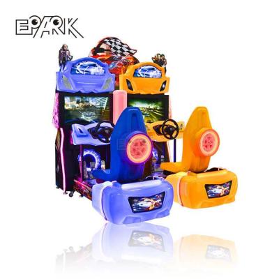 China Plastic Material and Wooden Arcade Kids Video Games Hot Selling 3d Overrun Simulating Car Racing Game Machine for Game Center for sale