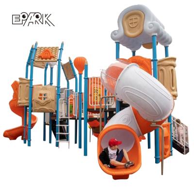 China PVC Outdoor Kids Playground Entertainment Equipment Community Park Equipment Kindergarten Slide and Swing Combination for sale