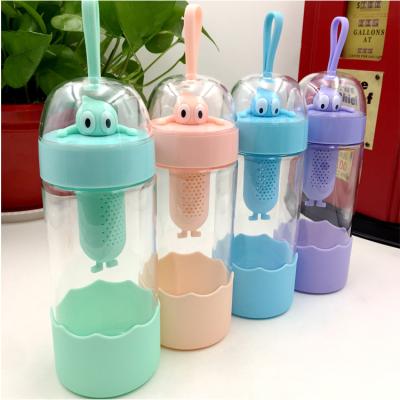 China Wholesale Viable Sports Glass Water Bottle Water Bottle Kids Manufacture Cute Drinking Glass Water Bottle for sale