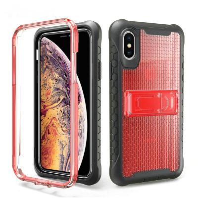 China Free Shipping Full Perfect Protective 2 In 1 Luxury Hybrid Cell Phone Cover Case For iPhone 11 Samsung With Kickstand for sale