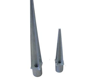 China Round Post Spike Support/Round Fence Post Spike/Round Ground Post Spike/Pole Anchor for sale