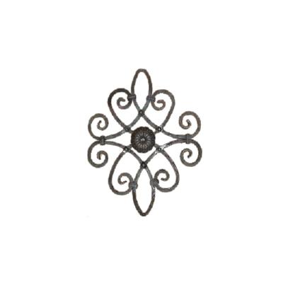 China Wrought iron ornament/Wrought iron flower panel/Wrought Iron Rosette/Decorative wrought ir for sale