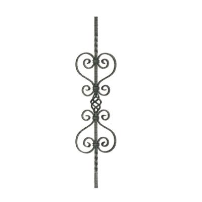 China Wrought iron baluster / Wrought iron flower panel / Wrought iron ornament / Wrought Iron P for sale