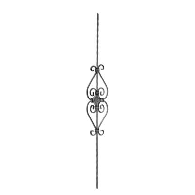 China Wrought Iron Picket / Wrought iron flower panel / Wrought iron ornament / Wrought iron bal for sale