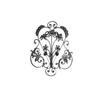 China Wrought iron flower panel / Wrought Iron Rosette / Decorative wrought iron for sale