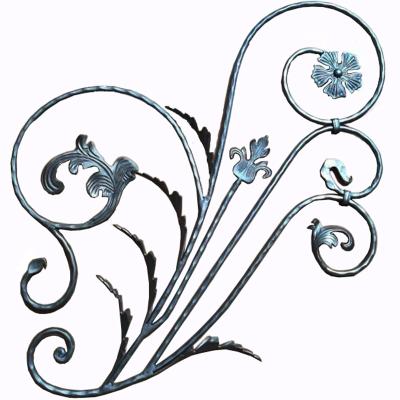 China Wrought Iron Rosettes /  Steel Panel / Decorative Wrought iron flower for sale