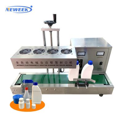 China NEWEEK Food Aluminum Foil Lid Sealing Aluminum Foil Install Gasket Machine Sealing Machine For Aluminum Foil Cup for sale