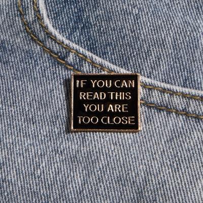 China ALLOY Personalized Creative Hot Selling Enamel Badge Alloy Book Letter Pin Brooch for sale