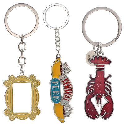 China Metal Lobster Photo Frame Key Chain Personalized Key Chain Women MenKey Ring Holder Lady Key Chain Gifts for sale