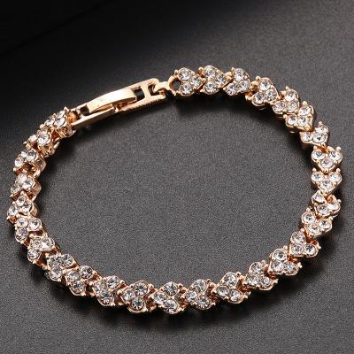 China Roman popular diamond casual/sports diamond bracelet bracelet factory customization for sale