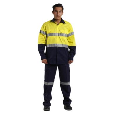 China Pavement Summer Welding Suit Mining Construction Workers Protective Clothing Anti-static Coveralls for sale