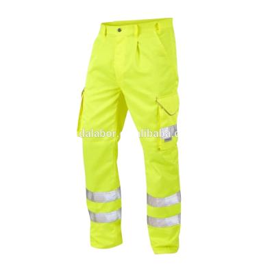 China Water Render Hi Vis Pants Scratch Resistant Reflective Safety Work Pants Reflective Safety Pants for sale