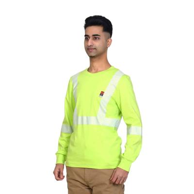 China Custom Mechanics Men's Vis Workwear Fr Clothing Flame Resistant T-Shirt China Manufacturer Cottons Hi Vis for sale