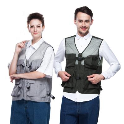 China Water Proof Wholesale Mens China Safety Vest With Mesh Pockets for sale